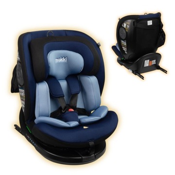FOTELIK SAMOCHODOWY CARETERO OBROTOWY OD 40-150 CM MOKKI 360 I SIZE ISOFIX