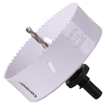 KORONKA 105mm BIMETAL otwornica wycinak + WIERTŁO