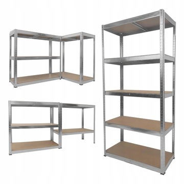 REGAŁ METALOWY MAGAZYNOWY 5 PÓŁEK 180x90x40 875 kg