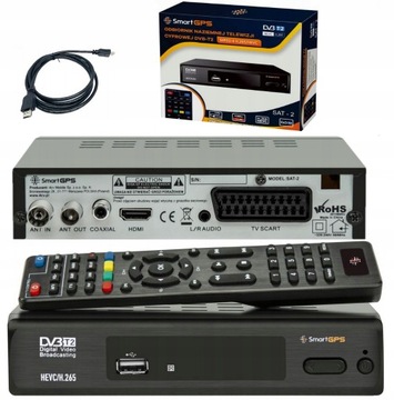 Dekoder Tuner DVB-T2 Smart SAT-2 H.264/H.265/HEVC