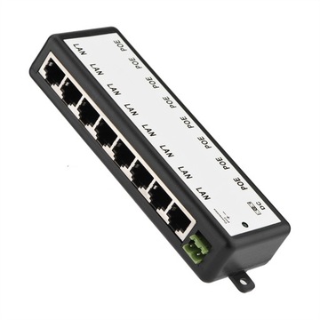 8 channel poe power supply module poe injector ethernet adapter for ip cam