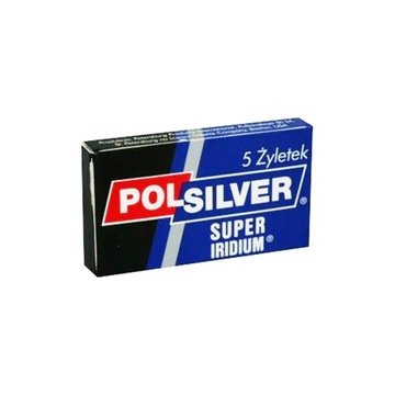 Лезвия для бритвы Polsilver 5 шт. супер иридий