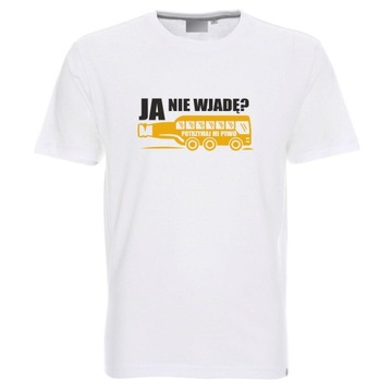 JA NIE WJADĘ POTRZYMAJ MI PIWO AUTOBUS KOSZULKA T-SHIRT MĘSKI KIEROWCA
