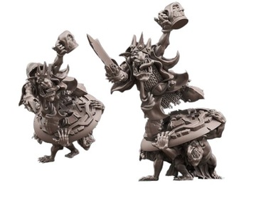 Goblin King Skrigg Dwarfmocker - Avatars of War - Druk 3D