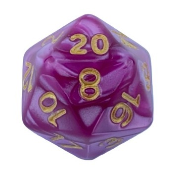 ZESTAW 2 KOSTEK K20 RPG ECHO ZAKLĘTEJ KAPLICY KOŚĆ DWUDZIESTOŚCIENNA