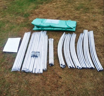 САДОВАЯ ФОЛЬГА ТУННЕЛЬ ТЕПЛИЦА 4x2,5x2м ФОЛЬГА 10м2 ПРОФИЛЬ 25 ТОЛЩИНА ФОЛЬГА