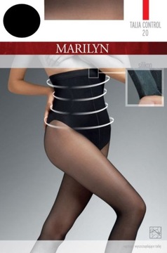 Rajstopy Wyszczuplające Modelujące Marilyn Talia Control 20 DEN Czarne 3-M