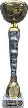 PUCHAR PUCHARY STATUETKA NAGRODA WYSOKI 27 CM GRAWER GRATIS DOWOLNY NAPIS