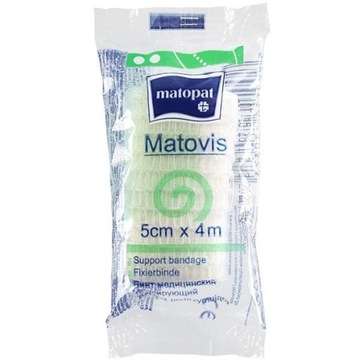Niejałowy bandaż nieelastyczny poliestrowy Matovis 5cmx4m 1szt.