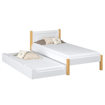 Łóżko pojedyncze z szufladą na materac N02 100x180