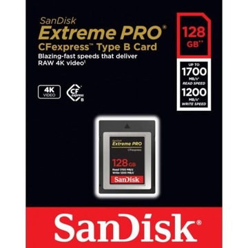 КАРТА SANDISK EXTREME PRO CFEXPRESS 128 ГБ