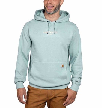 Bluza Carhartt Force Lightweight Logo Blue Surf