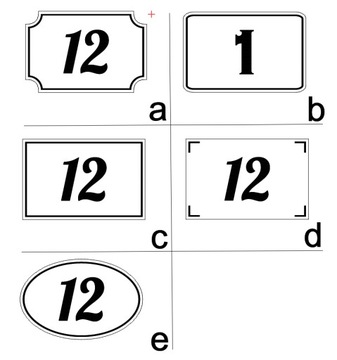 Numerek na drzwi 6x6cm