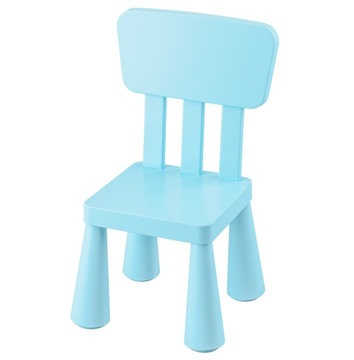 KRZESEŁKO DZIECIĘCE BŁĘKITNE MAMMUT IKEA
