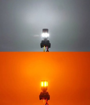 P21/5W żarówka LED BAY15D 12-24V biało-pomarańczowa bez błędu 100% canbus 1