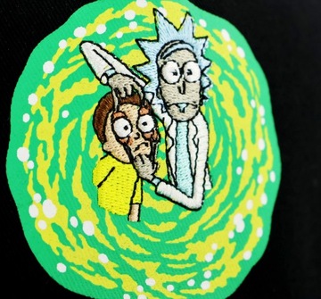 Czapka z prostym daszkiem męska Rick and Morty SNAPBACK 56-60cm czarna HAFT