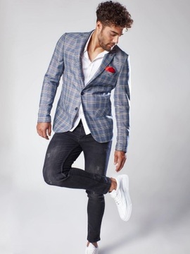 МУЖСКОЙ ПОВСЕДНЕВНЫЙ ПИДЖАК В КЛЕТКУ DSTREET размера. М