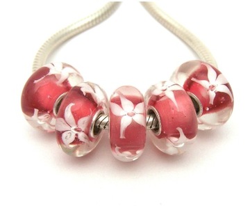 CHARMS ZAWIESZKA KORALIK SZKŁO MURANO BEADS