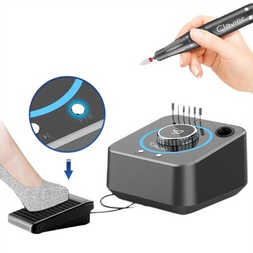 ФРЕЗЕРНЫЙ СТАНОК ДЛЯ НОГТЕЙ 80ВТ С ДИСПЛЕЕМ CLAVIER GREY FX 1080 БЕСПЛАТНЫЕ ФРЕЗЫ