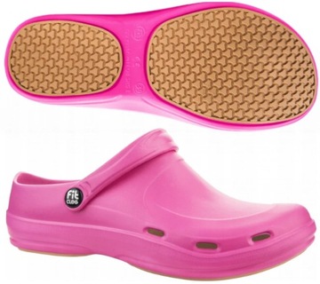 FitClog EVA Buty Klapki Pianka Atest róż 41