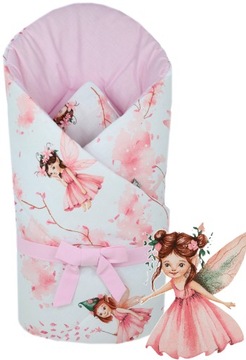 ROŻEK BECIK NIEMOWLĘCY OTULACZ USZTYWNIANY KOKOSEM RÓŻOWE WRÓŻKI