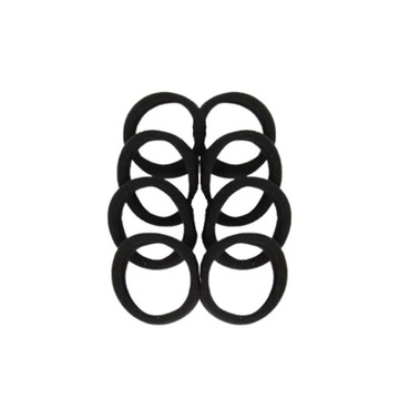 РЕЗИНКИ ДЛЯ ВОЛОС БЕСШОВНЫЕ, ЧЕРНЫЕ, 10 ШТ.