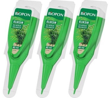 BIOPON ELIKSIR NA PIĘKNE ZIELONE LIŚCIE 3x20ml 12t