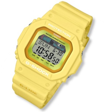 Żółty zegarek sportowy Casio G-Shock GLX-5600RT