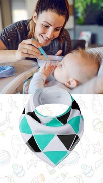 Нагрудник из 100% хлопка, шарф-шарф.