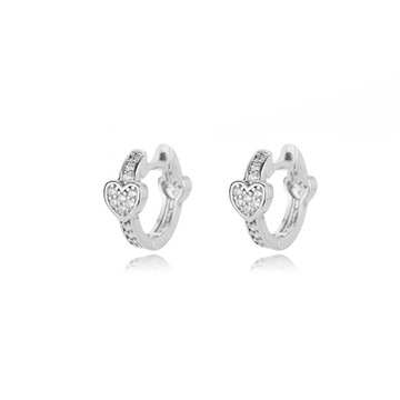 Stainless Steel Heart Earrings For Women Vintage