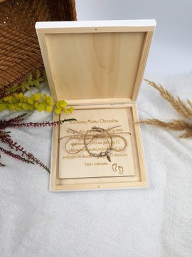 Спасибо крестным родителям Гравировка в белой коробочке