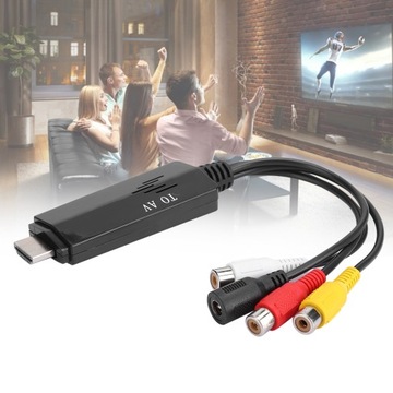 Кабель-конвертер HDMI-AV RCA 1080P HD