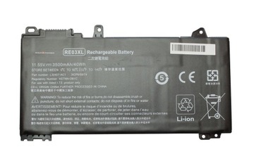 Bateria do HP RE03 RE03XL HSTNN-DB9A HSTNN-OB1C L32407-AC1 40Wh