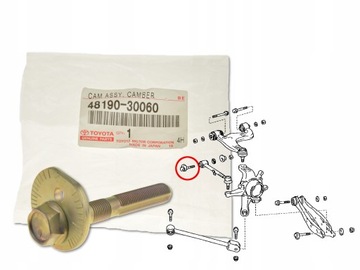 LEXUS GS300 GS430 97- ŚRUBA MIMOŚRODOWA WAHACZ TYŁ