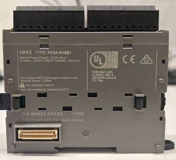 Moduł 16 wejść IDEC FC6A-N16B1