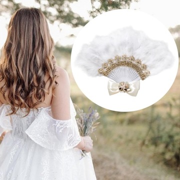 Перо Рука Веер Свадебный Орнамент Фото Реквизит Свадьба Золото