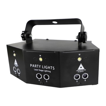 Лазерное сценическое освещение RGB DMX с 9 глазами
