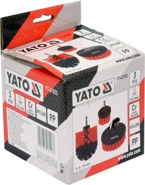 3 ЩЕТКИ ДЛЯ ЧИСТКИ СВЕРЛИ YATO