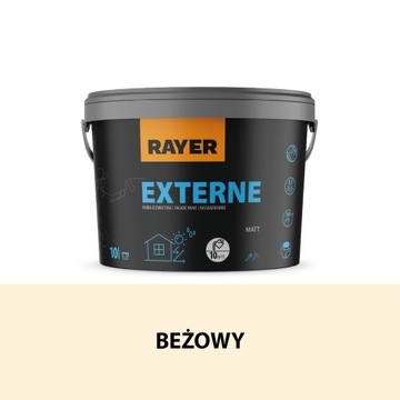 Farba Elewacyjna Fasadowa RAYER 10l beżowy
