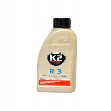 PŁYN HAMULCOWY K2 TURBO R3 DOT3 500 ml UNIWERSALNY