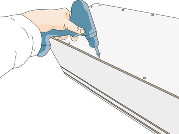 Полка подвесная настенная из OSB комплект КНАУФ L