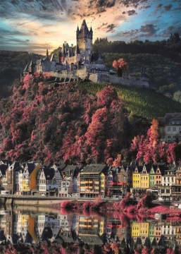 Puzzle 1000 Zamek Cochem Niemcy Clementoni