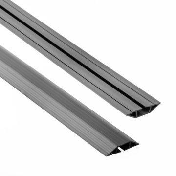 Kabelová lišta, maskovací páska PVC-trapézová 2 m, tmavě šedá, 60 mm