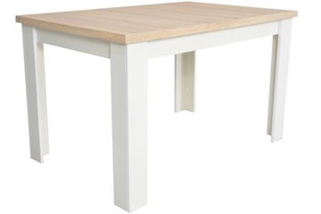 Biały Rozkładany STÓŁ KUCHENNY 80x140/180 laminat