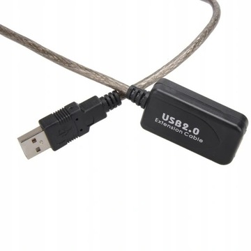 Активный удлинительный кабель USB 2.0, удлинитель 20 м