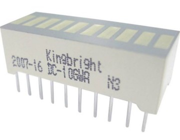 Bargraf LED 10x zielony Kingbright DC-10GWA