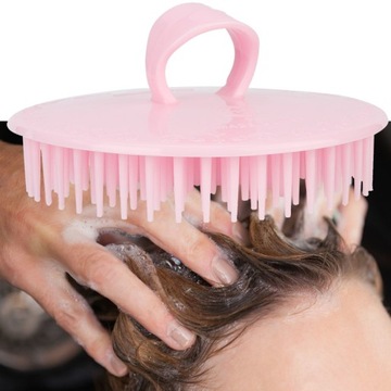 Ручной силиконовый шампунь для массажа кожи головы, расческа для мытья головы GL.