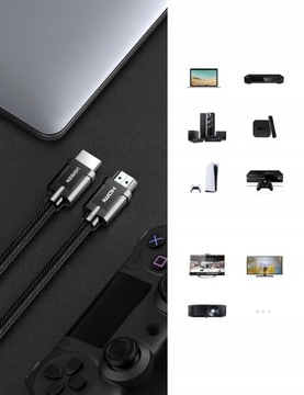 Кабель HDMI 2.1 UGREEN HD135, 8K 60Гц, 2м (черный)