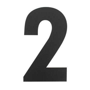 Numer na dom cyfry numerki XXL 50cm STAL Czarny 2