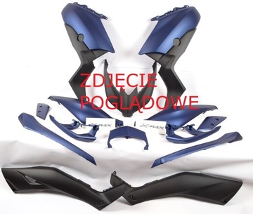 YAMAHA X-MAX 125 300 400 CZACHA BOK OWIEWKA BŁOTNIK PŁUG OGON KOMPLET OEM